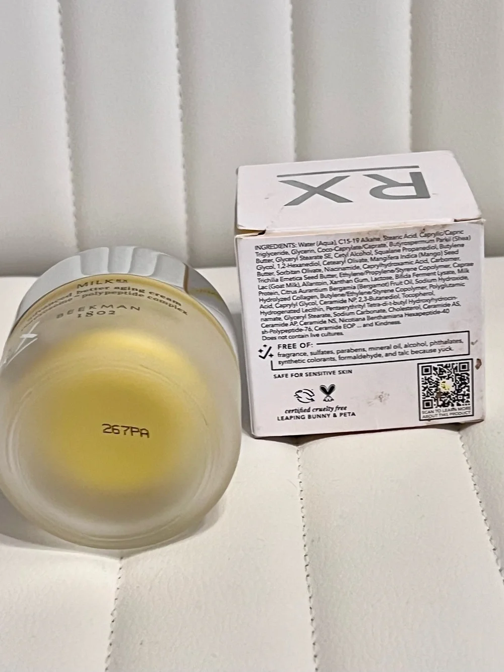 NIB Beekman 1802 Milk RX Advanced Better Aging Cream 1.69 Fl Oz